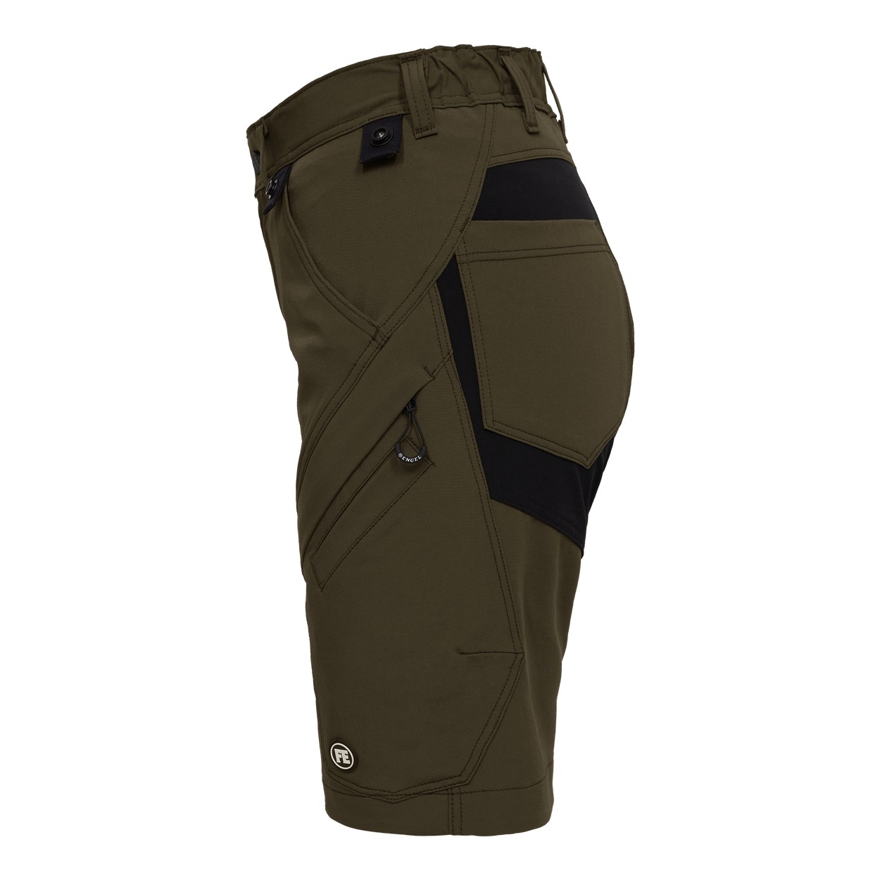 ENGEL X-treme Damen Arbeitsshorts mit 4-Wege Stretch in Forest Green, Größe 48
