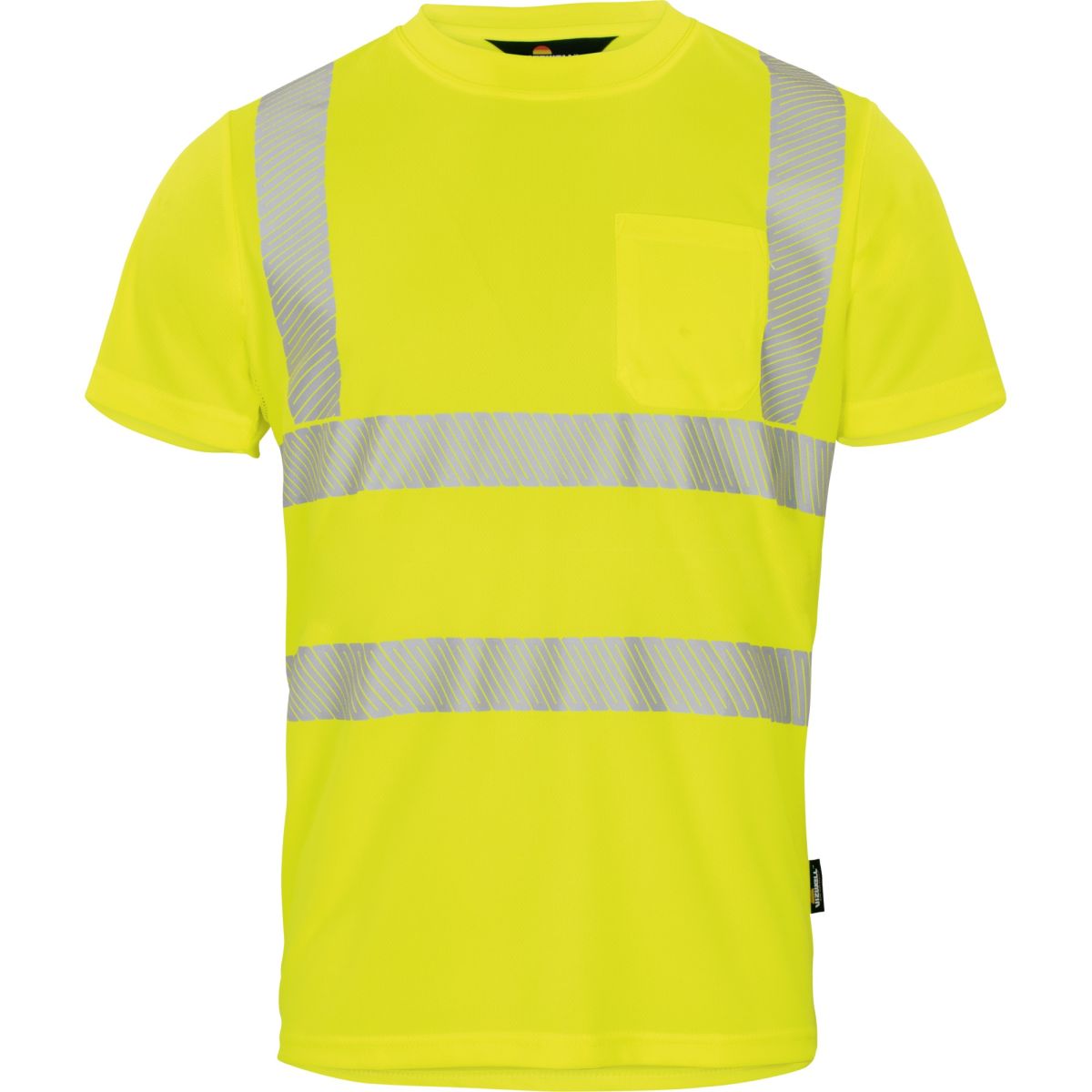 Warnschutz-T-Shirt leuchtgelb in Gr. XL von Vizwell