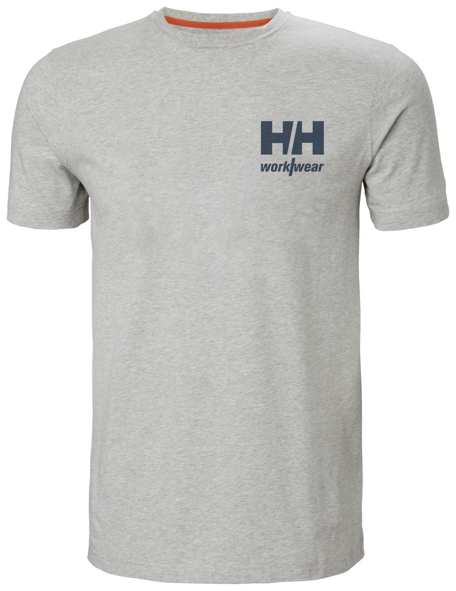 T-Shirt Logo in Light Grey, Gr. 4XL von Helly Hansen Workwear
