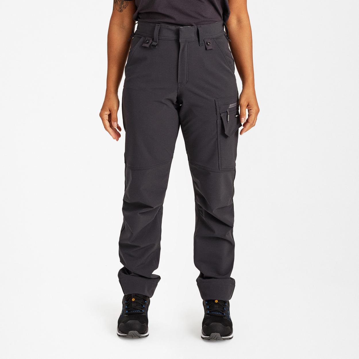 ENGEL Entire Damen Servicehose mit 4-Wege Stretch in Anthrazitgrau/Schwarz, Größe 48