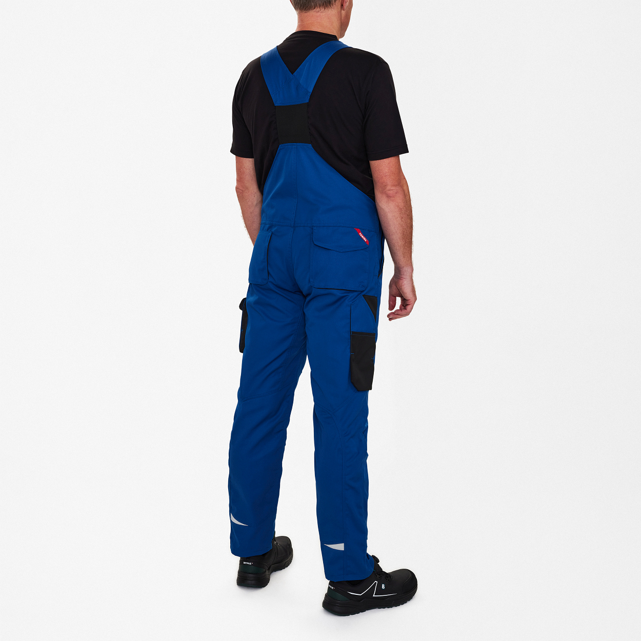 ENGEL Galaxy Light Latzhose in Surfer Blue/Schwarz, Größe 106