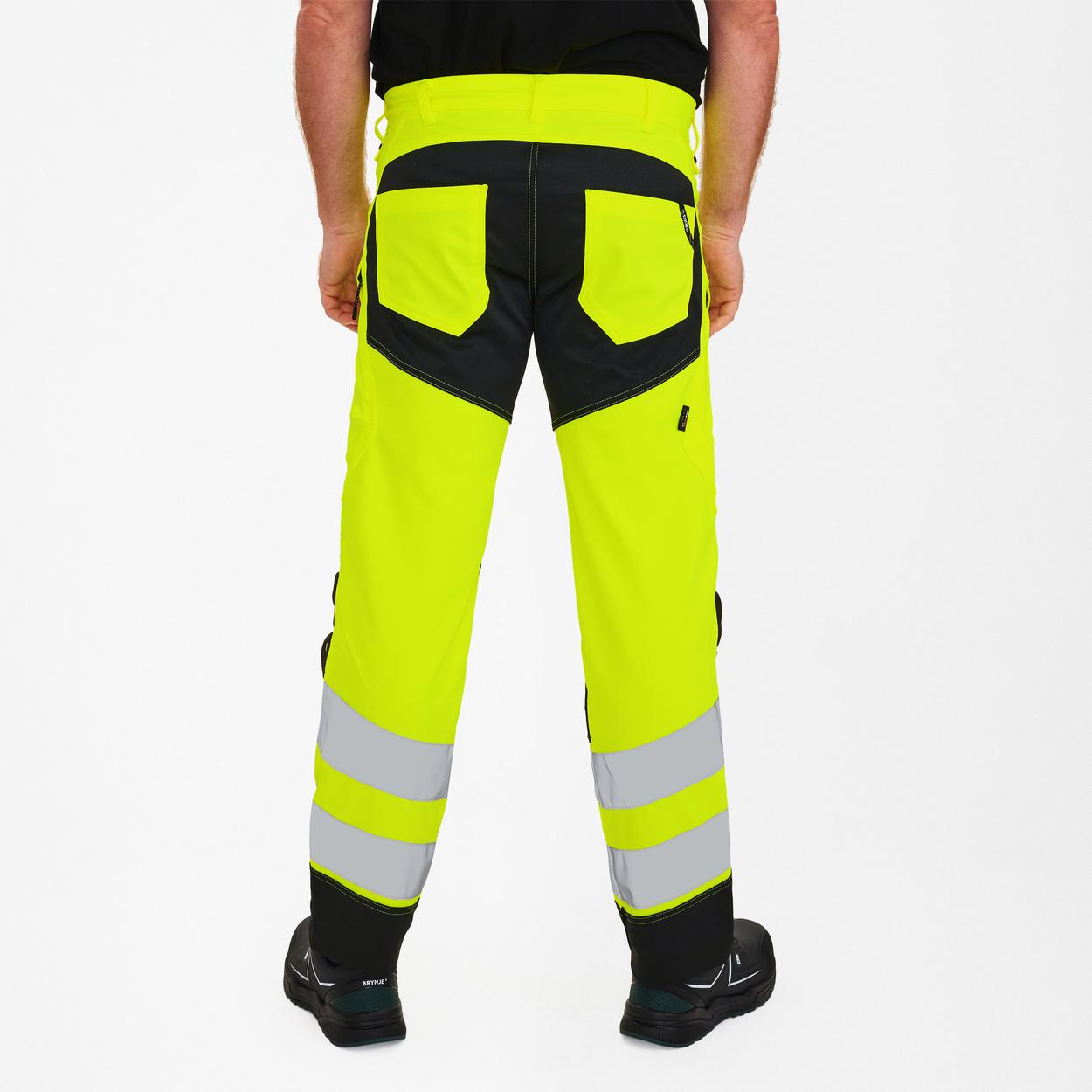 ENGEL Safety Arbeitshose mit 2-Wege-Stretch in Gelb/Schwarz, Größe 26
