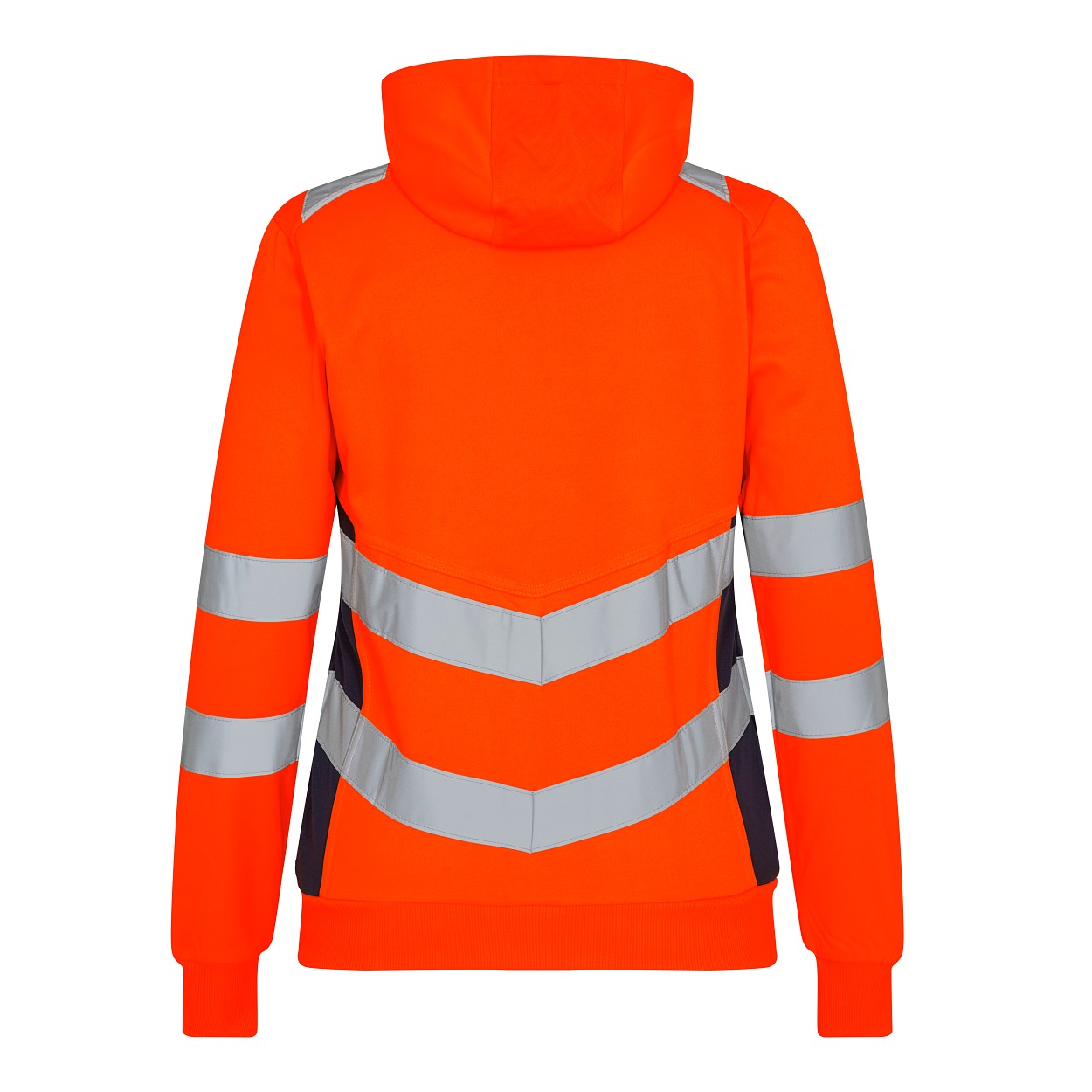 ENGEL Safety Damen Sweatcardigan in Orange/Blue ink, Größe XS
