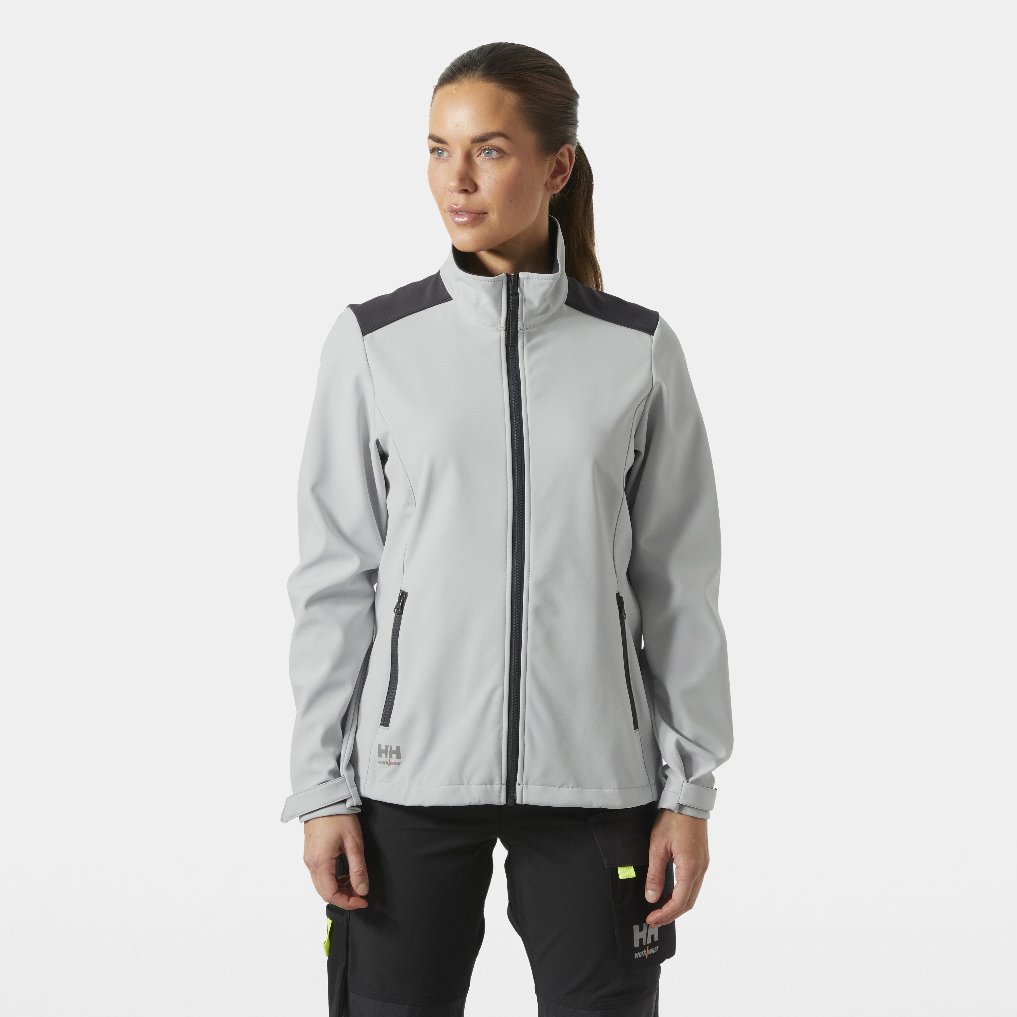 Damen "MANCHESTER 2.0" SOFTS Jacke in Grey Fog, Größe 3XL von Helly Hansen Workwear