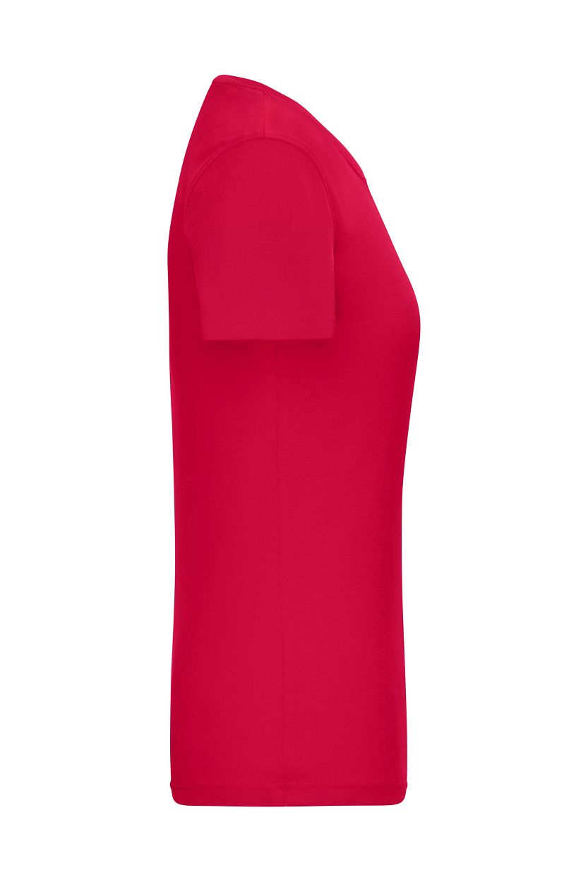 Ladies' T-Shirt 1:1 Rib OCS Standard "8039" in Red, Größe 2XL - Daiber