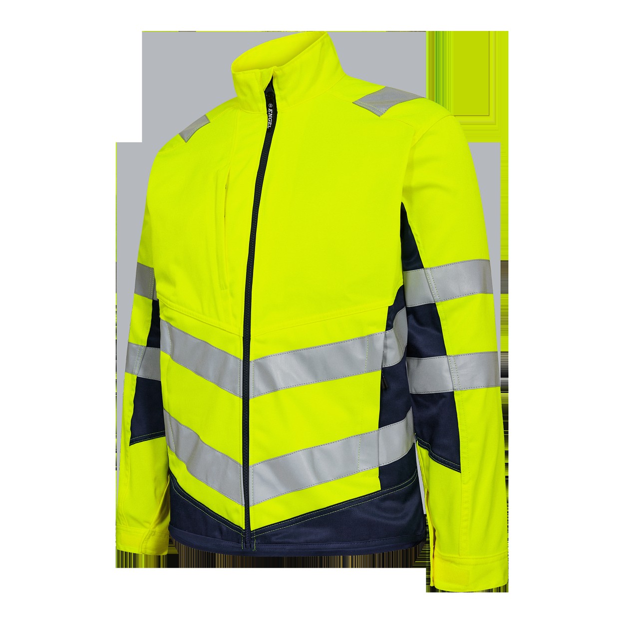 ENGEL Safety Light Arbeitsjacke in Gelb/Blue Ink, Größe XS