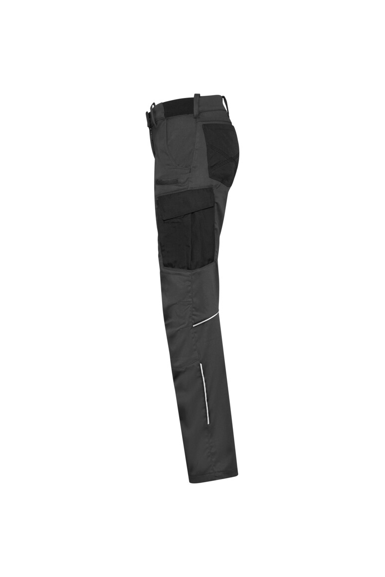 HAKRO 714 DAMEN WORKER-PERFORMANCEHOSE X-STRETCH ECO in Karbongrau, Größe 3XL