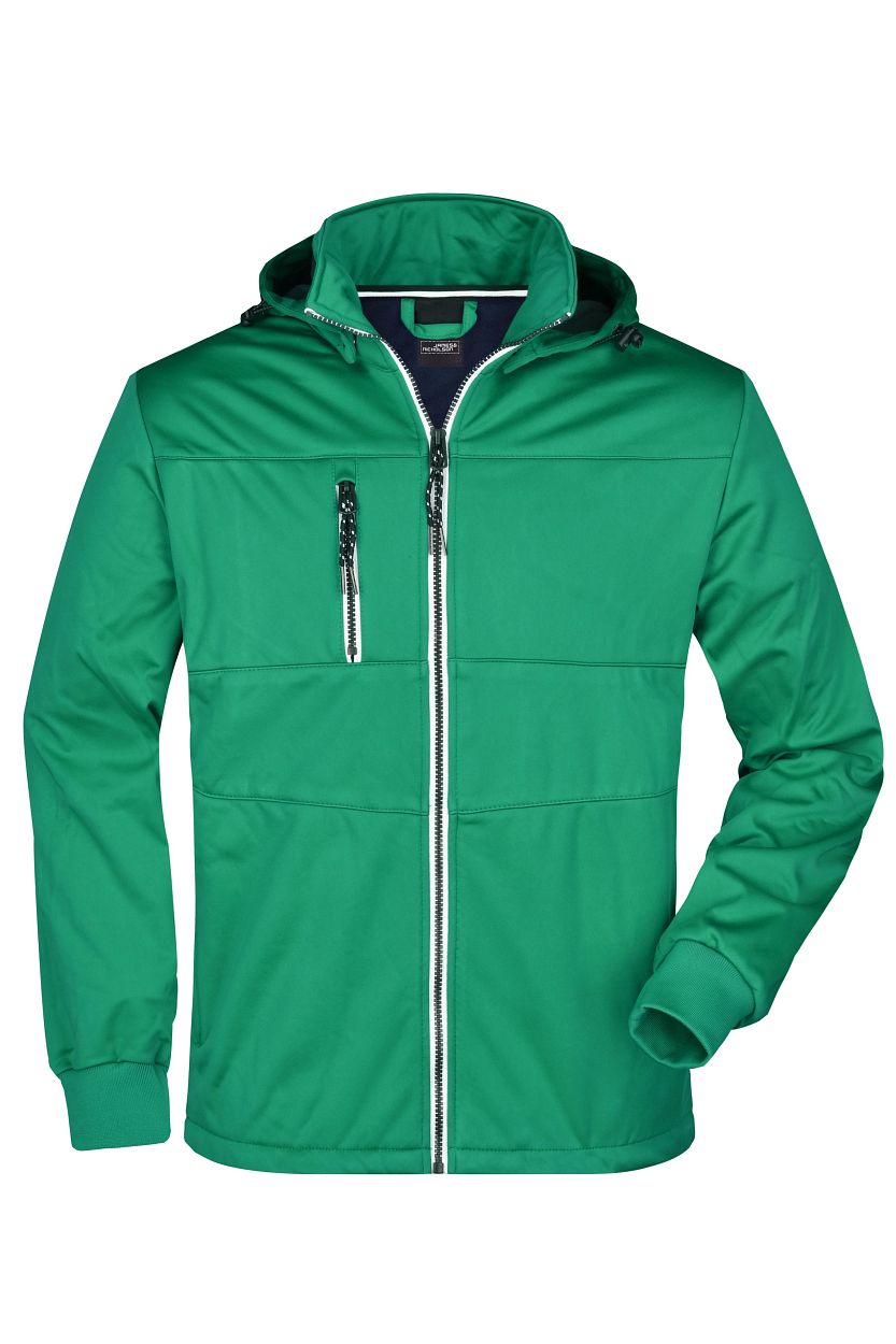 Men's Maritime Jacket "JN1078" in Irish-Green/Navy/White, Größe 3XL - Daiber