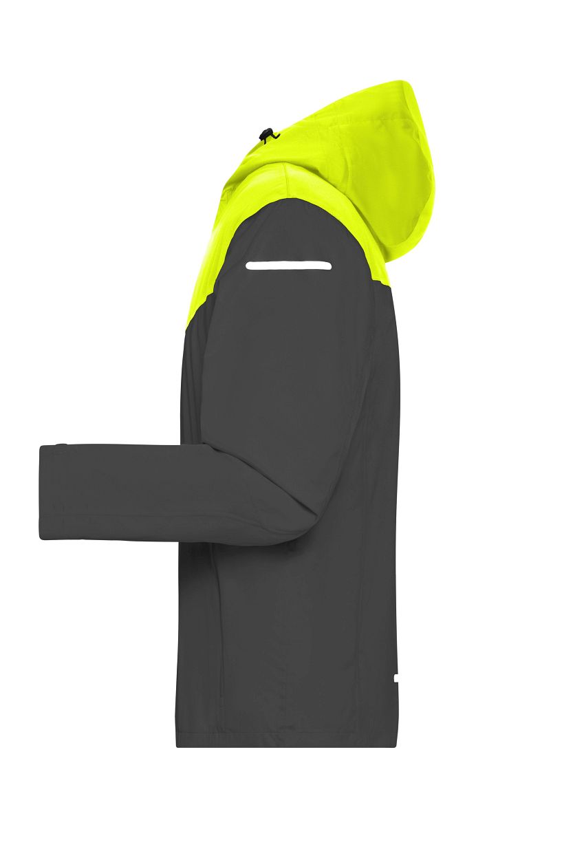 Men's Allweather Jacket GRS "JN1180" in Carbon/Bright-Yellow/Carbon, Größe 3XL - Daiber