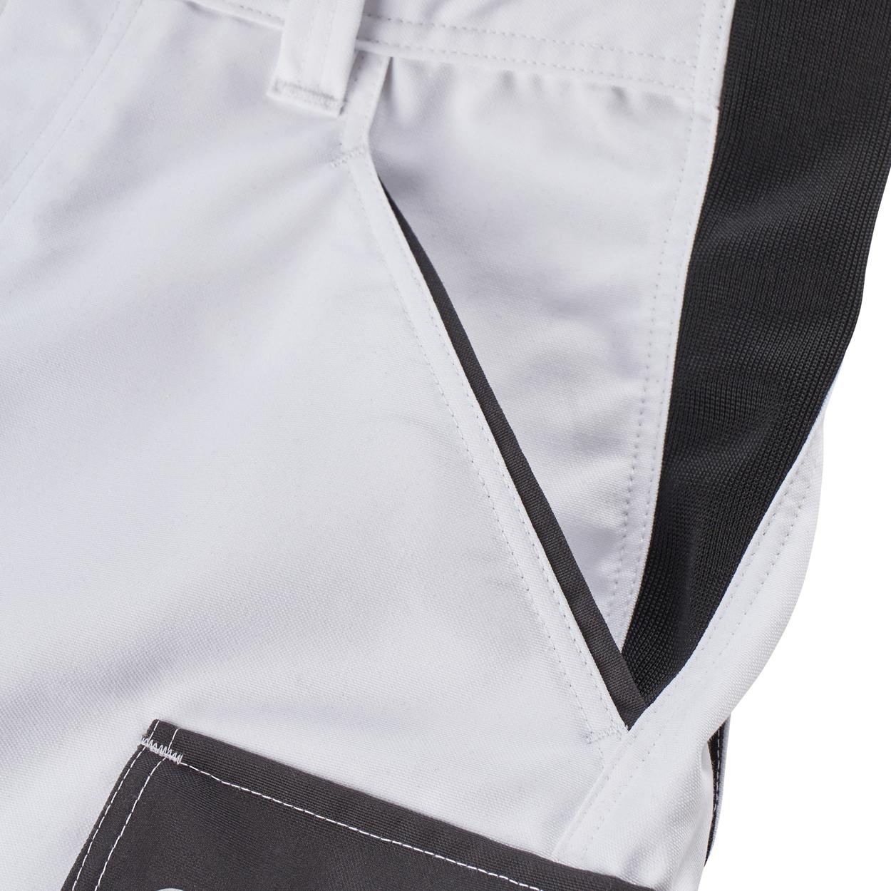 ENGEL Galaxy Damen Latzhose in Weiss/Anthrazit Grau, Größe 48