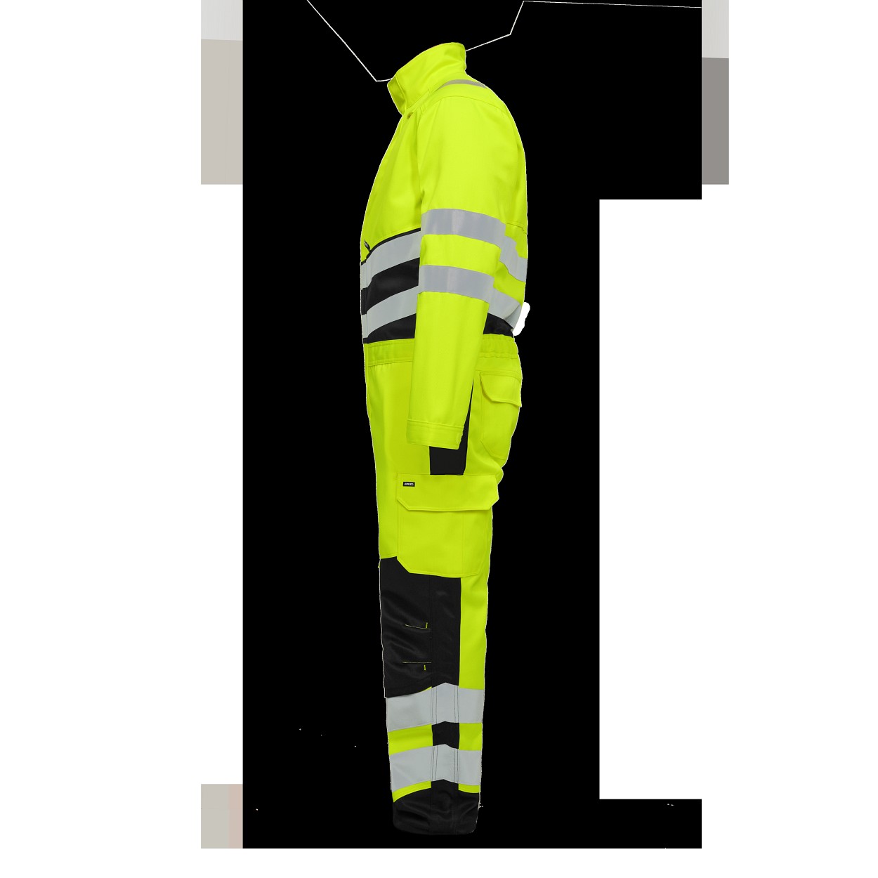 ENGEL Safety+ Overall in Gelb/Schwarz, Größe XS