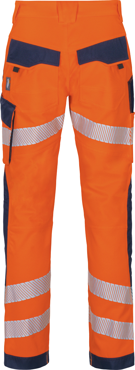 Bundhose Flex-HiVis leuchtorange-marine in Gr. 98 von Vizwell