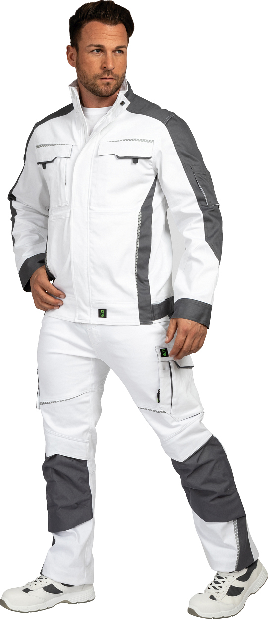 Bundjacke Flex Line Weiß/Grau FLEXJ, Gr. 2XL von Leibwächter