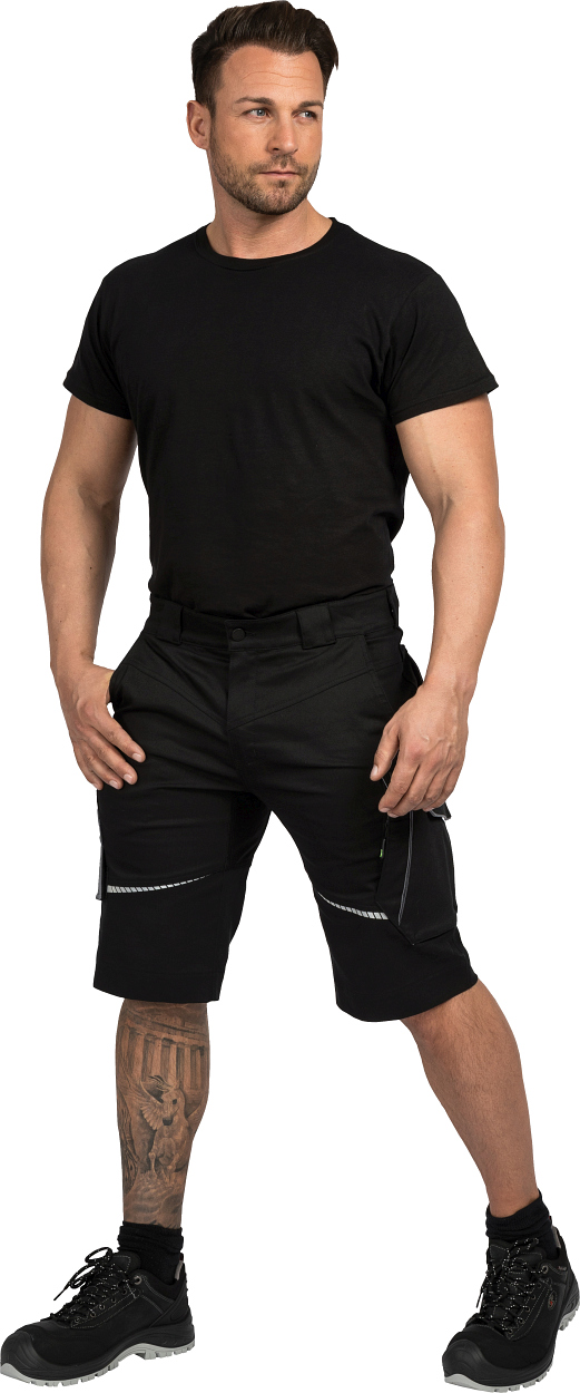 Herren-Shorts Flex Line Schwarz/Grau FLEXK, Gr. 42 von Leibwächter Herren-Shorts Flex Line Schwarz/Grau FLEXK, Gr. 68 von Leibwächter
