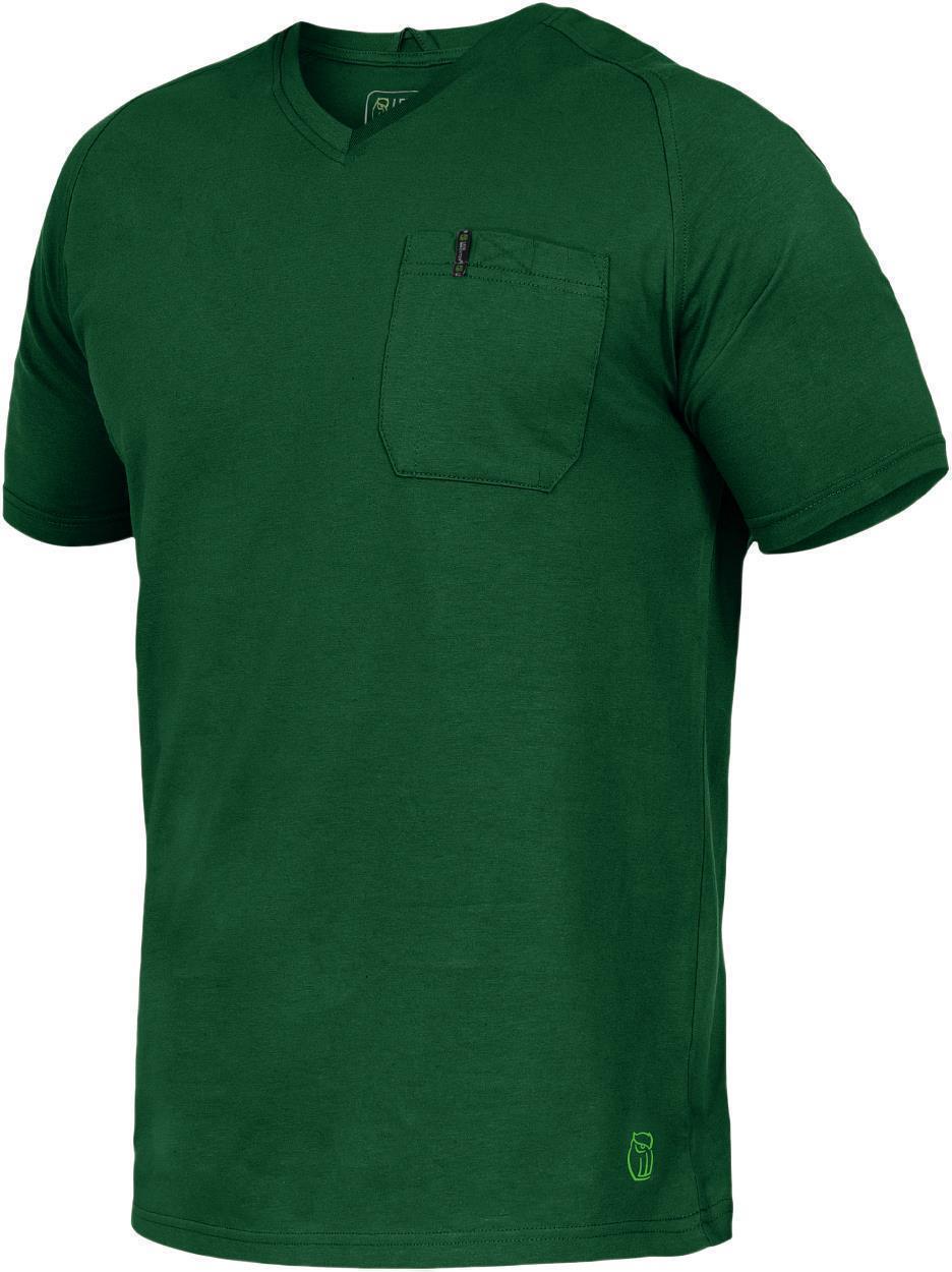 T-Shirt V-Neck Uwe FLEXT01 Flex Line in Grün, Gr. XS von Leibwächter