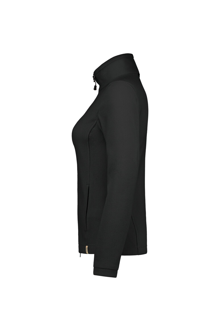 HAKRO 246 Damen Fleecejacke ECO GRS in Schwarz, Größe 6XL