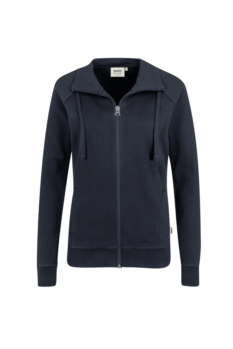 HAKRO 406 Damen Sweatjacke College in Tinte, Größe 3XL