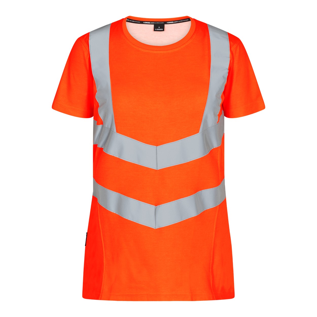 ENGEL Safety Damen T-Shirt in Hi-vis Orange, Größe XS