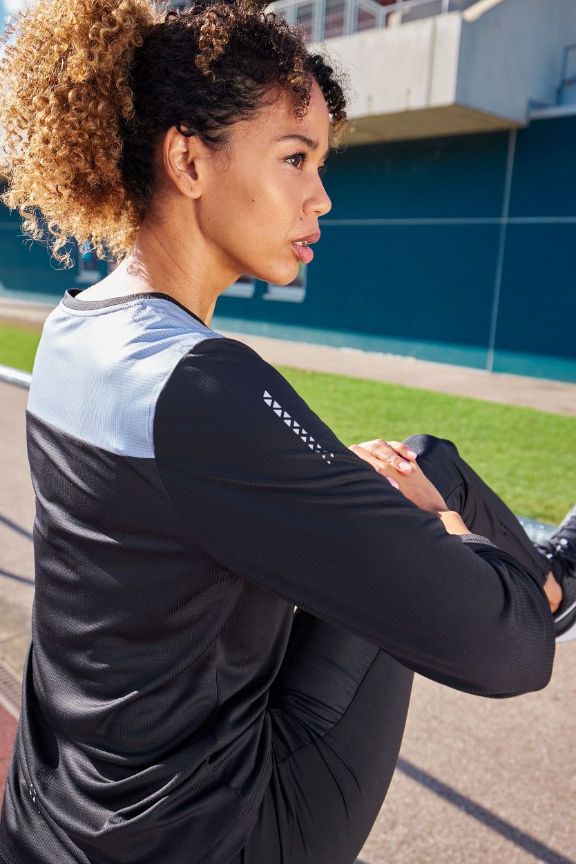 Ladies' Running Shirt Longsleeve GRS "JN1385" in White, Größe 2XL - Daiber