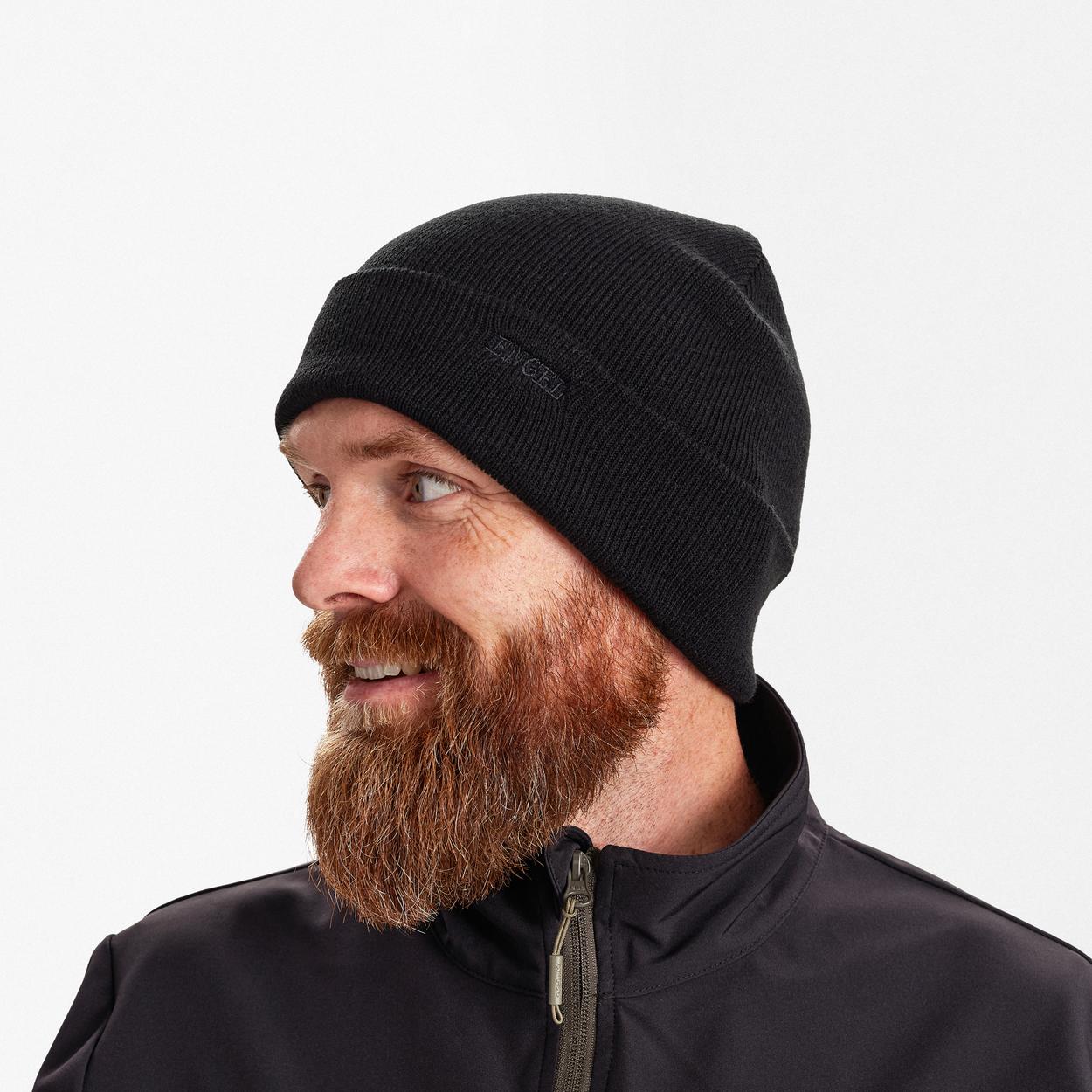 ENGEL Strickmütze in Schwarz, Größe One size