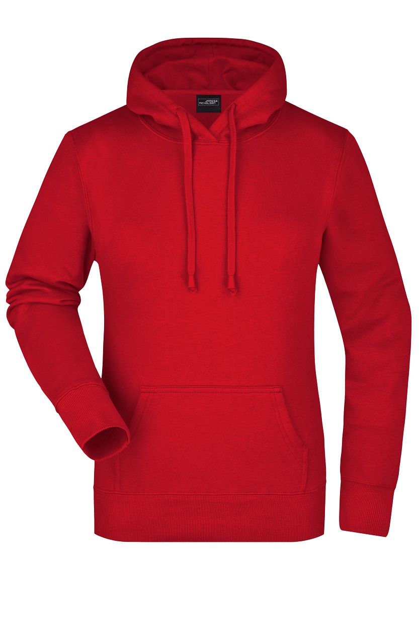 Ladies' Hooded Sweat "JN051" in Red, Größe 2XL - Daiber