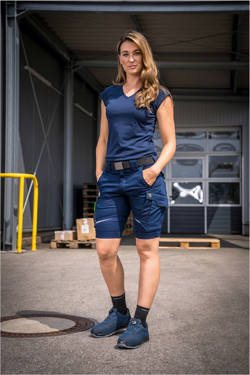 Damen Shorts Flex Line Marine/Schwarz FLXDK, Gr. 52 von Leibwächter