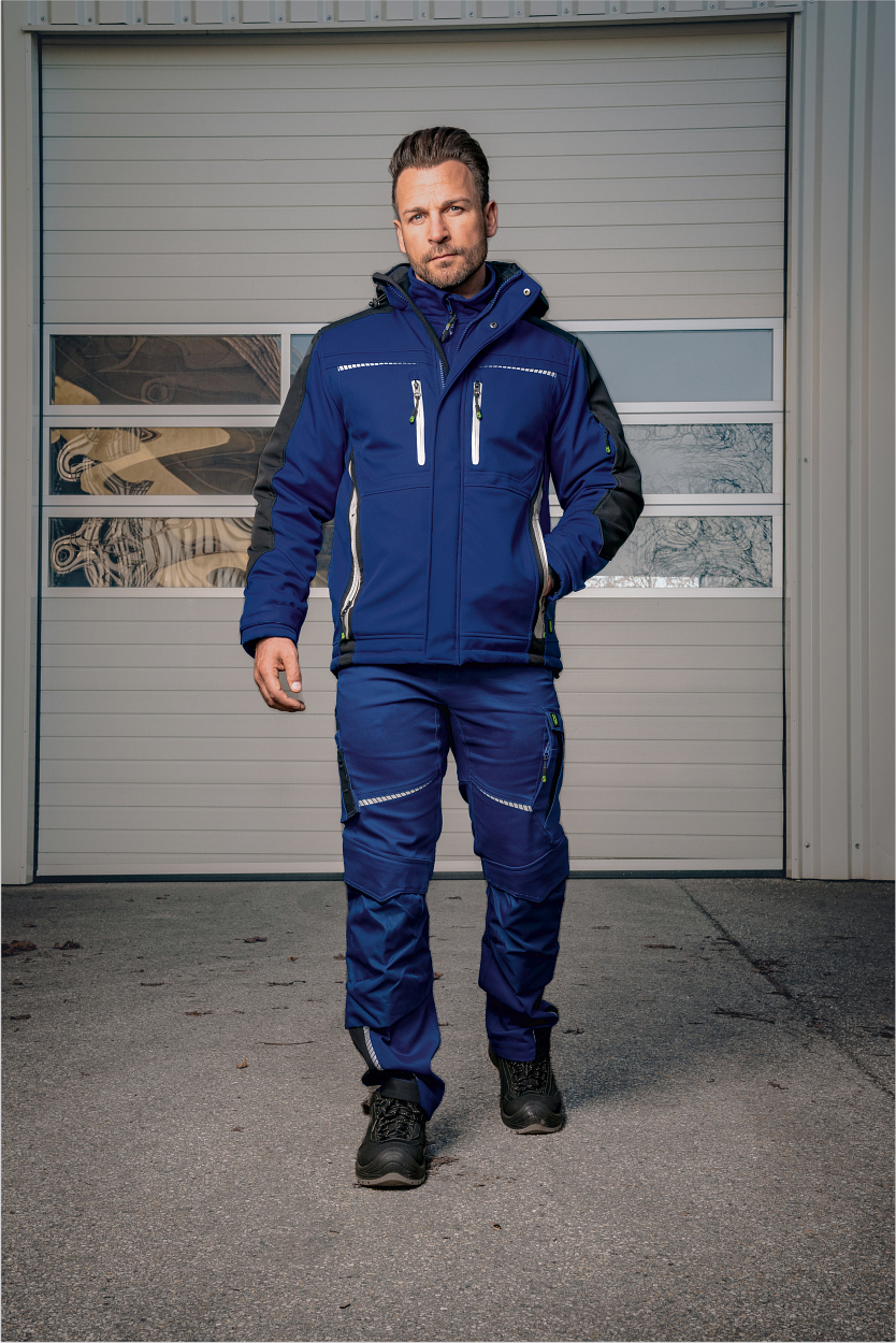 Bundhose Flex Line in Kornblau-Schwarz, Gr. 98 von Leibwächter