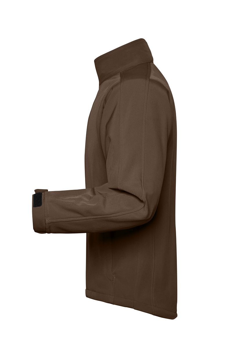 Men's Softshell Jacket "JN135" in Brown, Größe 3XL - Daiber