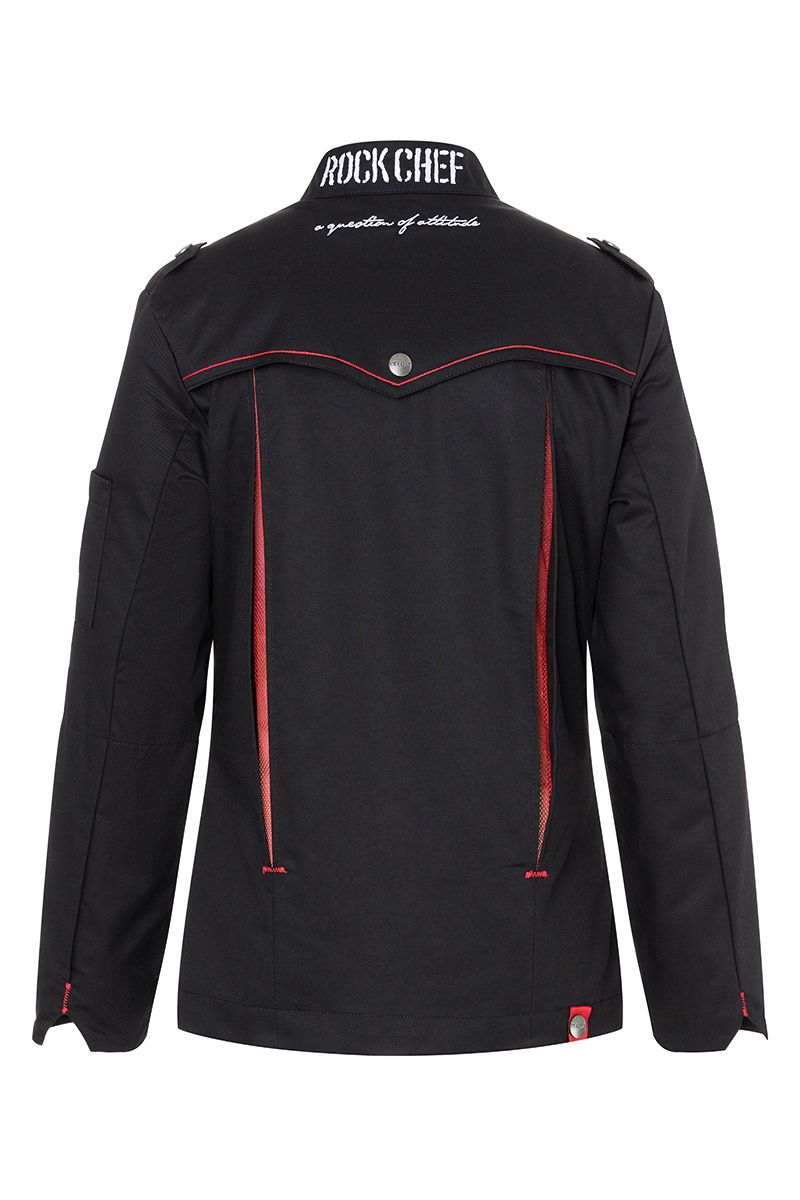 Damenkochjacke ROCK CHEF® Größe 48 in Schwarz von Karlowsky