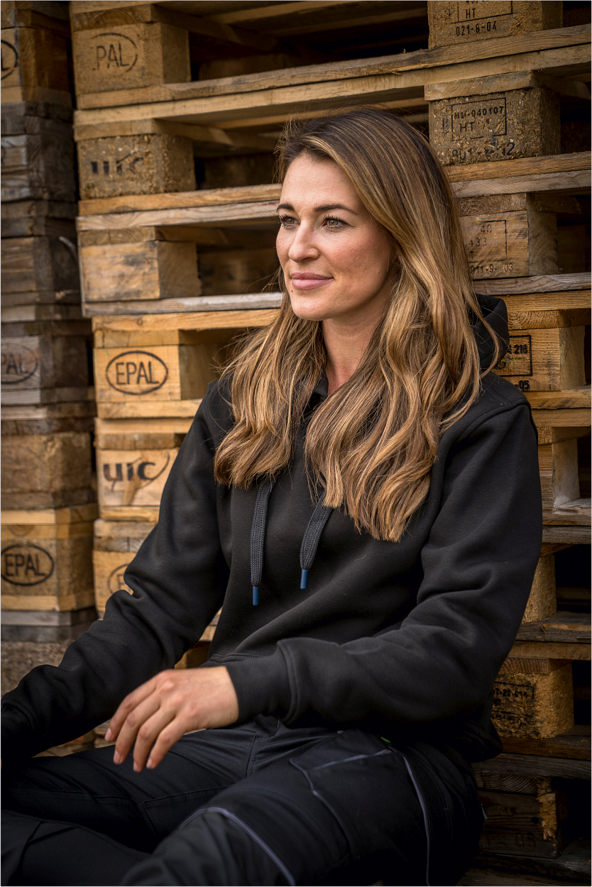 Hoodie "Toni" Flex Line Schwarz FLEXQ, Gr. 2XL von Leibwächter