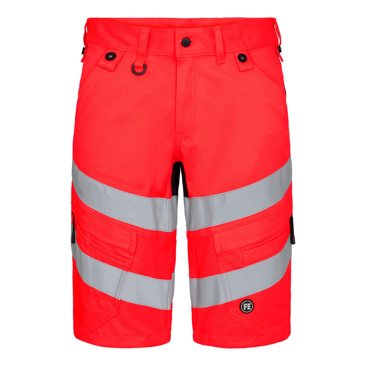 ENGEL Safety Arbeitsshorts mit 2-Wege-Stretch in Rot/Schwarz, Größe 54