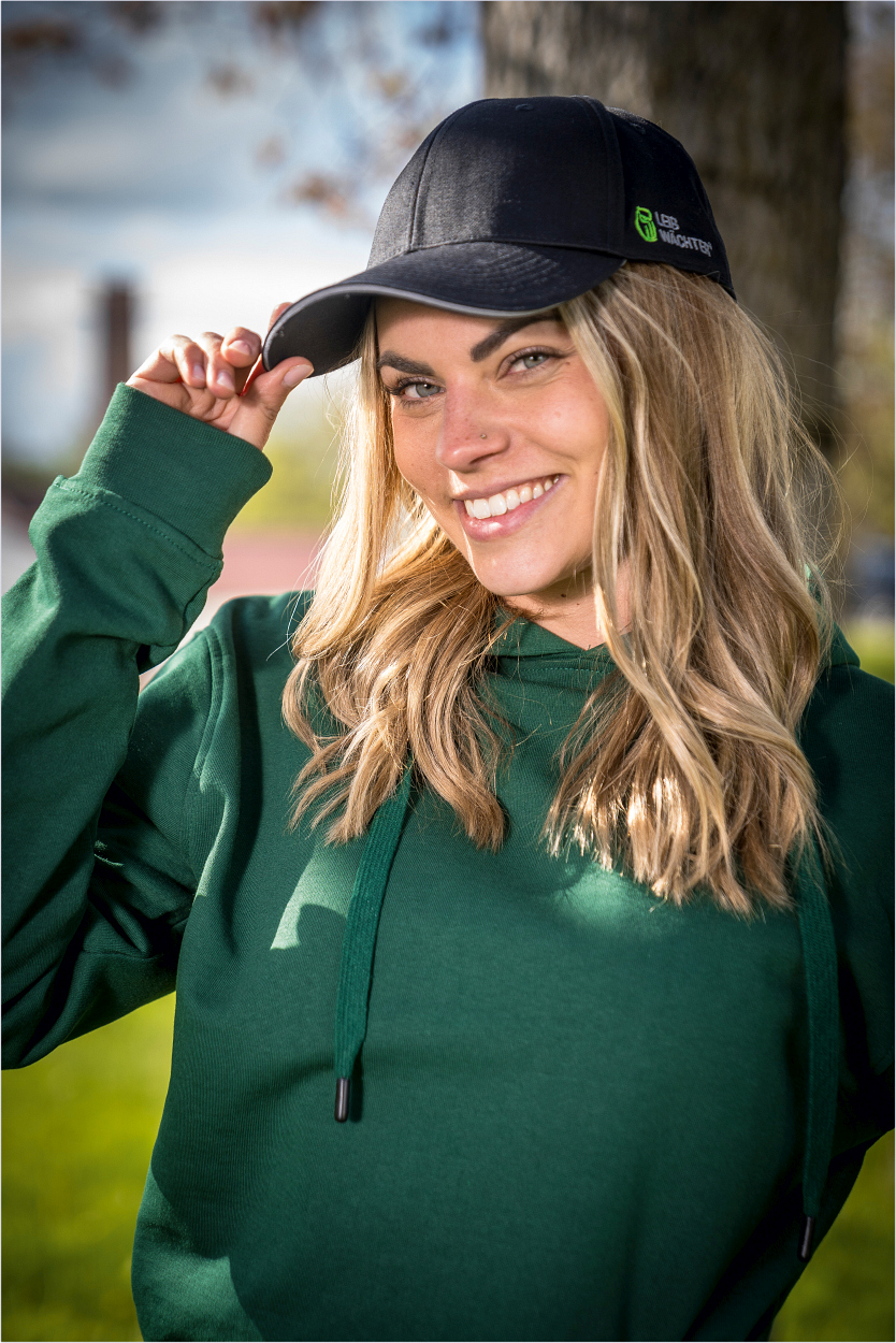 Stretch Basecap mit Logostick FLEXBC von Leibwächter