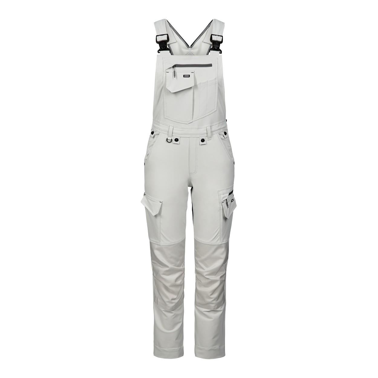 ENGEL Entire Damen Latzhose mit 4-Wege-Stretch in Bone White / Anthracite Grey, Größe 48