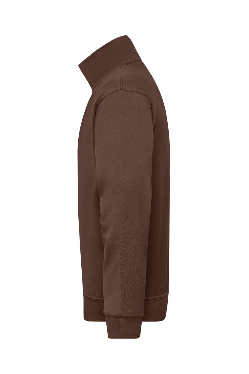 Workwear Half-Zip Sweat "JN831" in Brown, Größe 6XL - Daiber