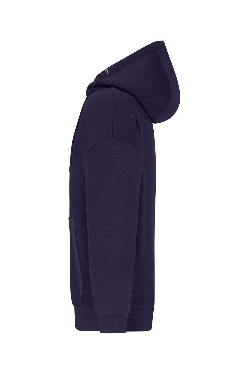 Oversized Hooded Jacket UNISEX OCS Blended & RCS "8043" in Deep-Purple, Größe 3XL - Daiber