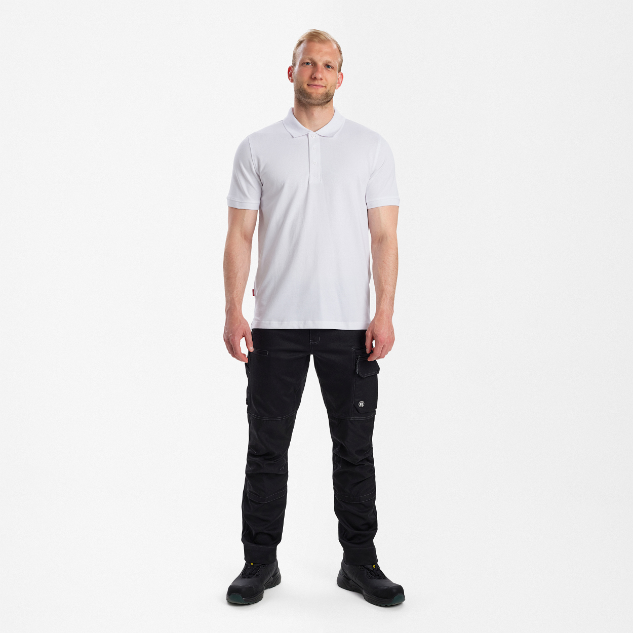 ENGEL Extend Poloshirt mit Stretch in Weiss, Größe XS