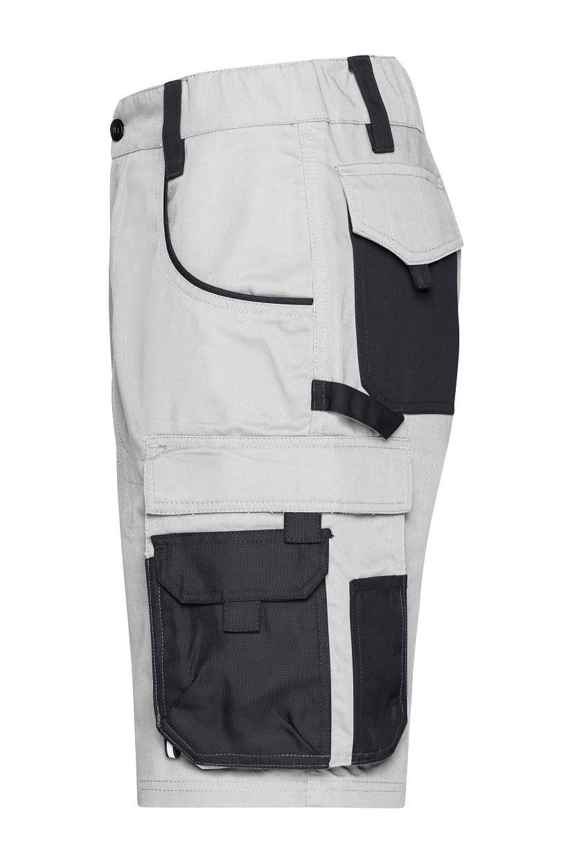 Workwear Bermudas - STRONG - "JN835" in White/Carbon, Größe 62 - Daiber