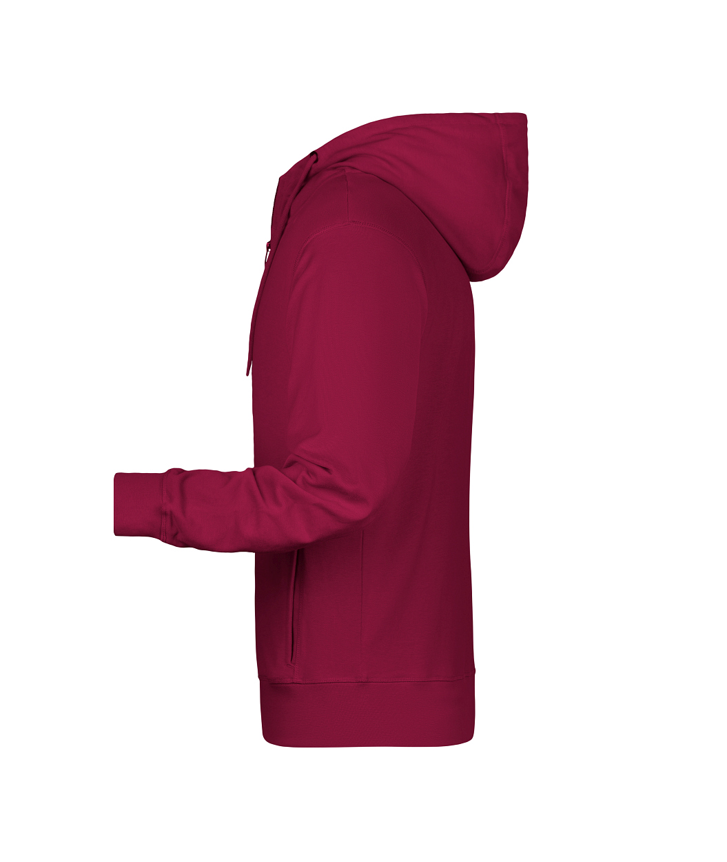 Men's Zip Hoody OCS Blended & RCS "8026" in Wine, Größe 5XL - Daiber