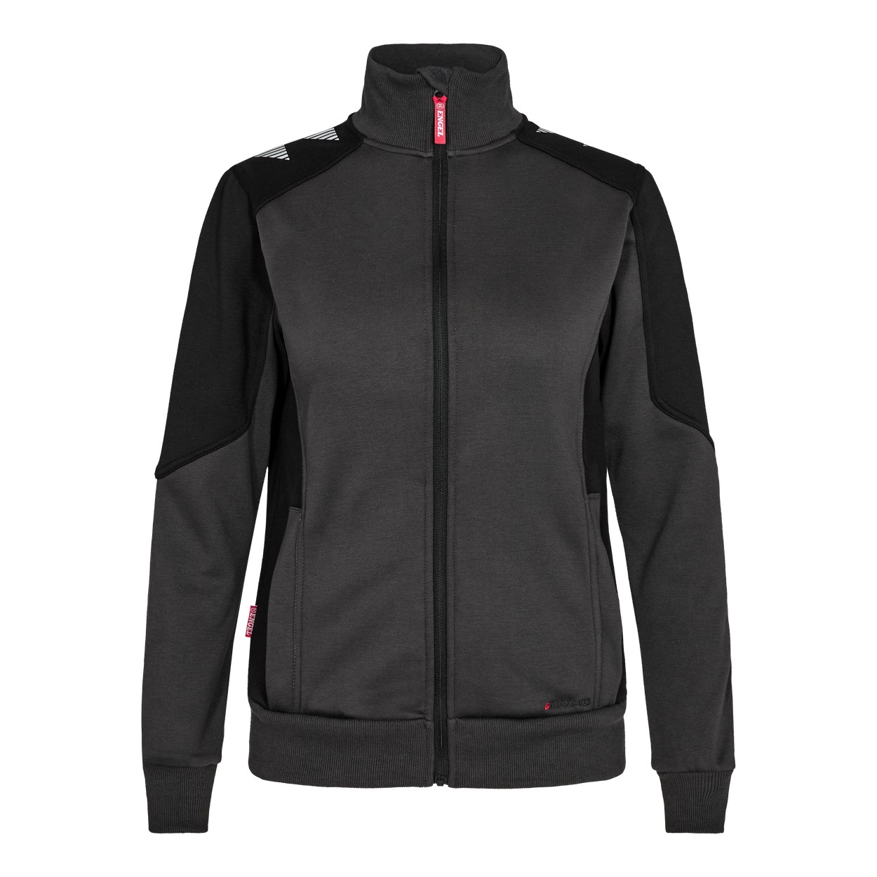 ENGEL Galaxy Damen Sweatcardigan in Anthrazitgrau/Schwarz, Größe XS