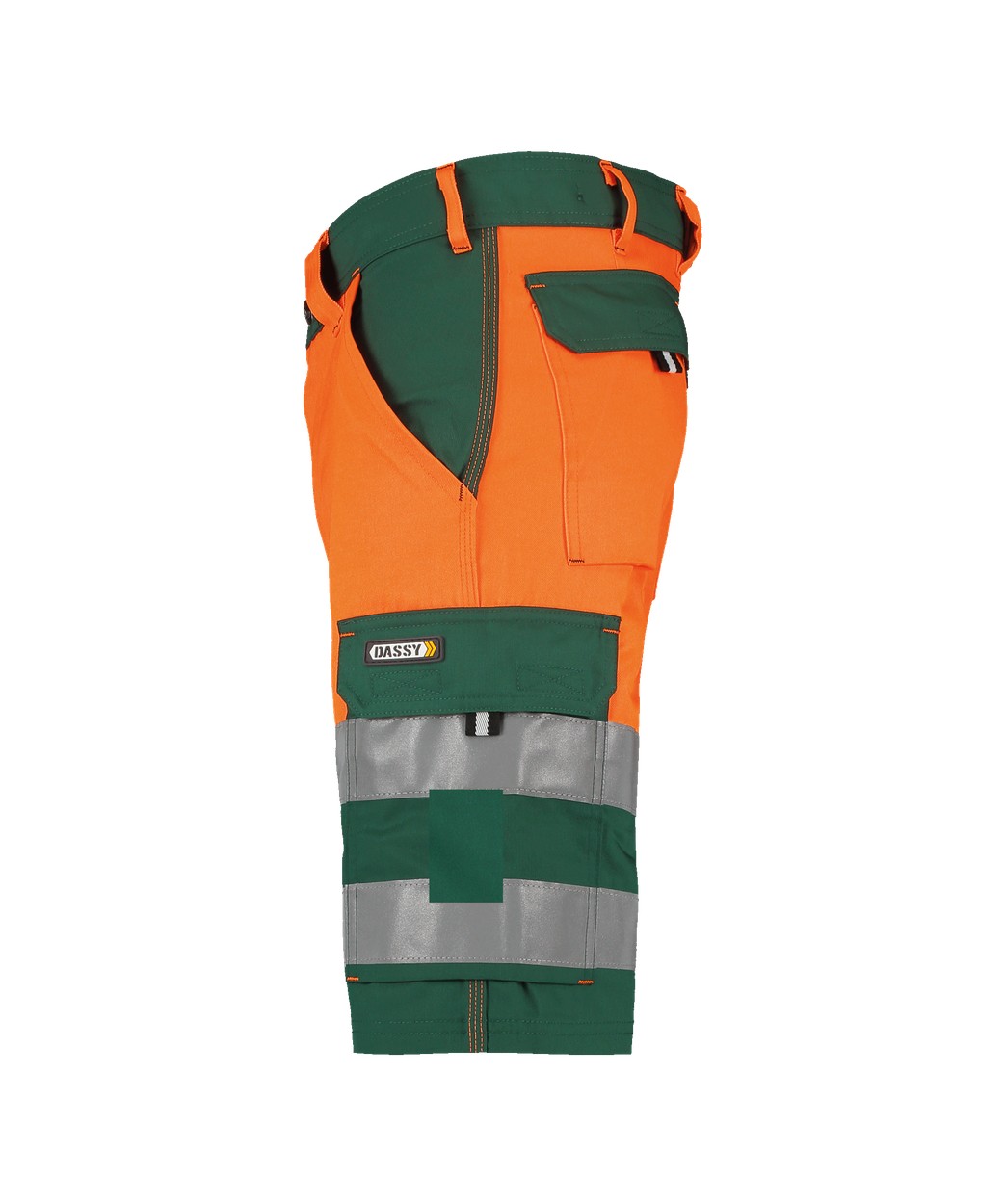 Warnschutz-Shorts "DASSY® Venna" in FLASCHENGRÜN/NEONORANGE, Größe 66 PESCO61