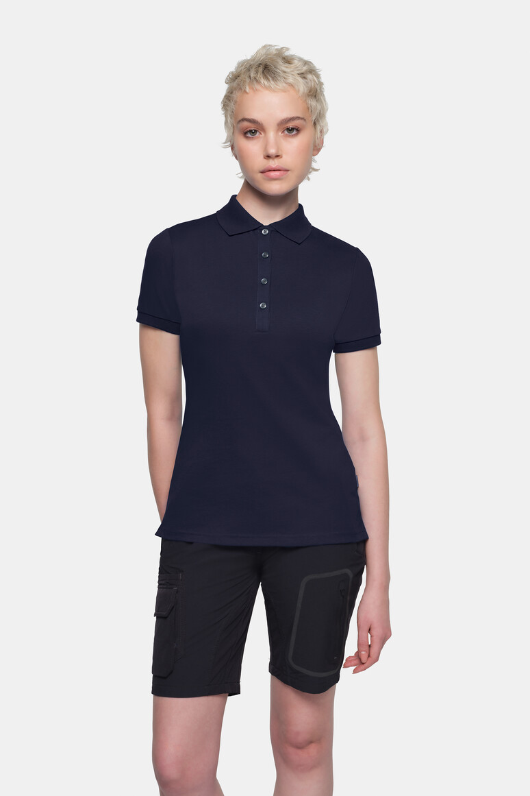 HAKRO 214 COTTON TEC® Damen Poloshirt in Tinte, Größe 3XL