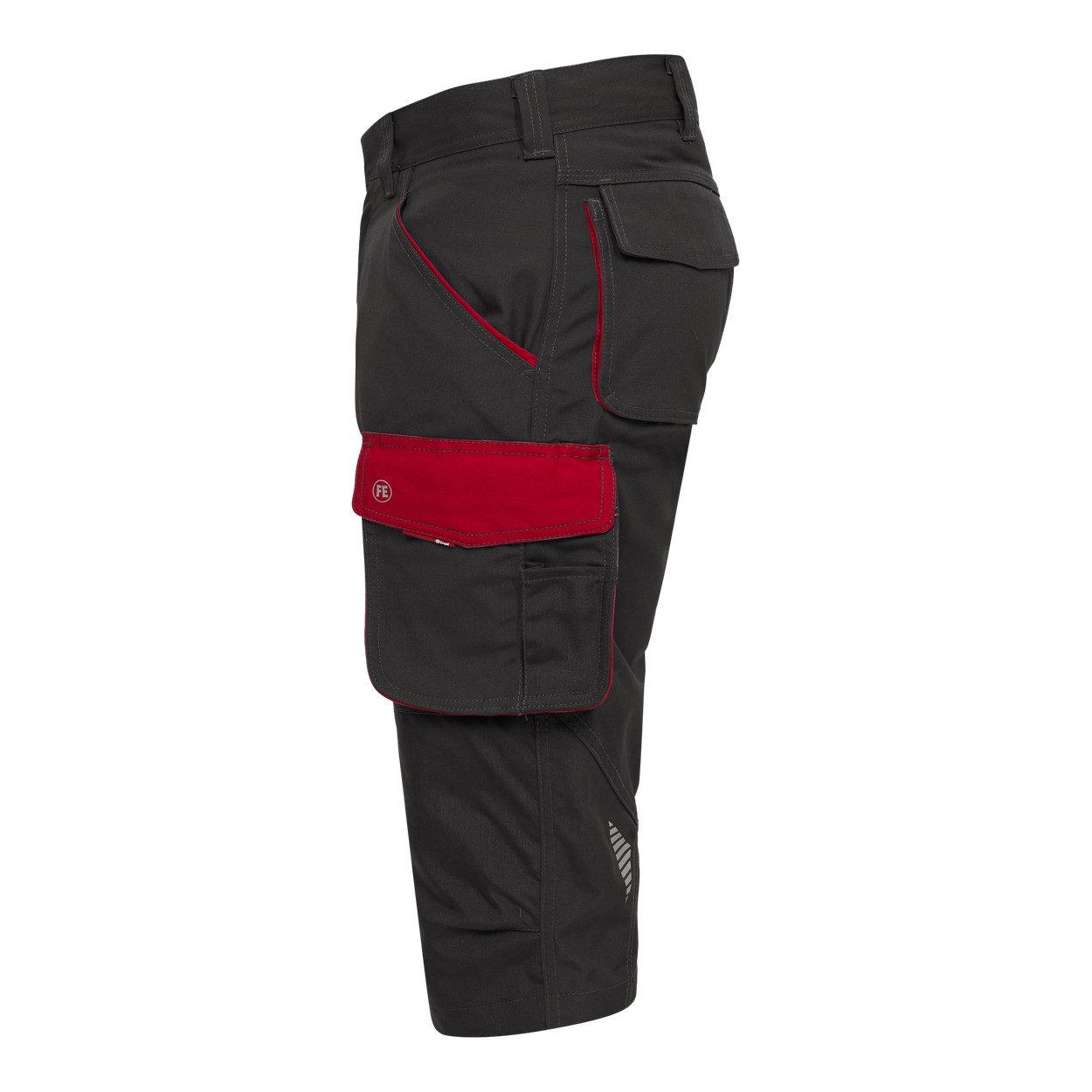 ENGEL Galaxy 3/4-Hose in Anthrazit Grau/Tomato Red, Größe 54