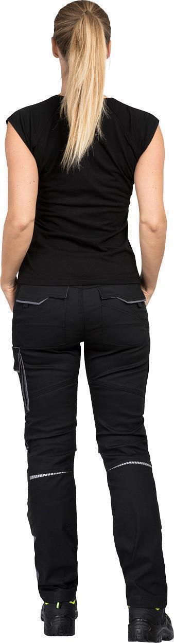 Damen-Bundhose Flex Line Schwarz/Grau FLXDH, Gr. 52 von Leibwächter