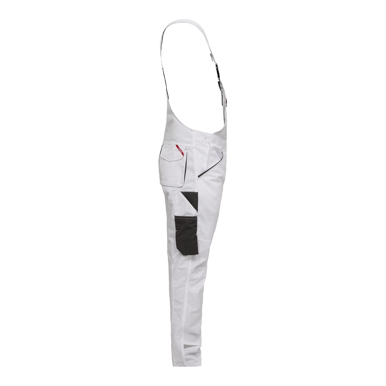 ENGEL Galaxy Light Latzhose in Weiss/Anthrazit Grau, Größe 106