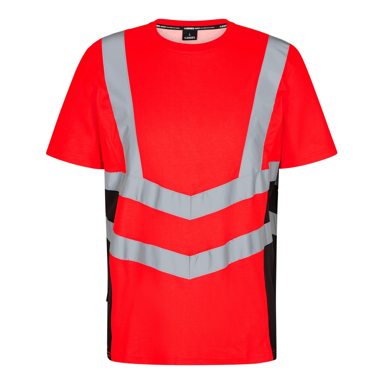 ENGEL Safety T-Shirt in Rot/Schwarz, Größe XS