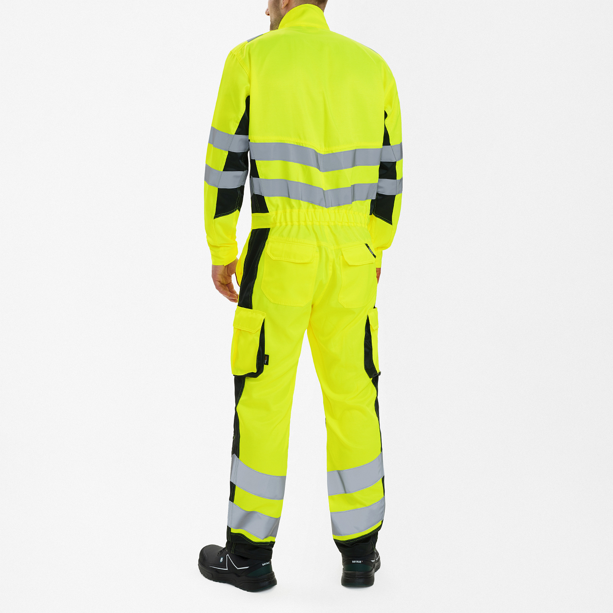 ENGEL Safety Light Overall in Gelb/Schwarz, Größe XS