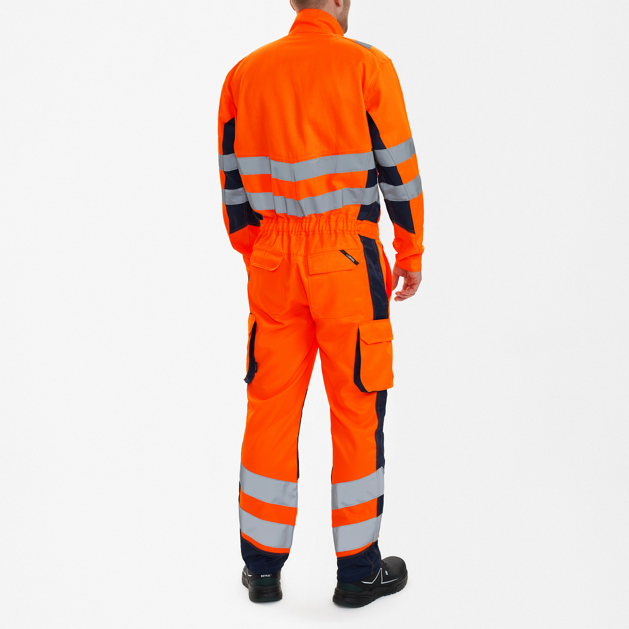 ENGEL Safety Light Overall in Orange/Blue ink, Größe XS