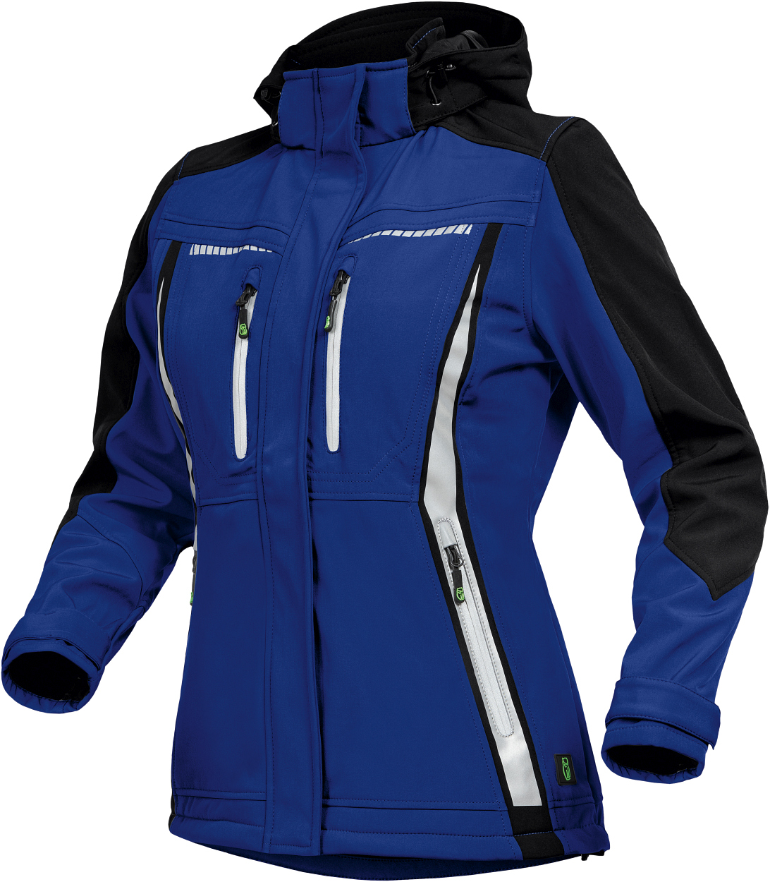 Damen Softshelljacke Flex Line Kornblau/Schwarz FLXDS, Gr. 34 von Leibwächter Damen Softshelljacke Flex Line Kornblau/Schwarz FLXDS, Gr. 52 von Leibwächter