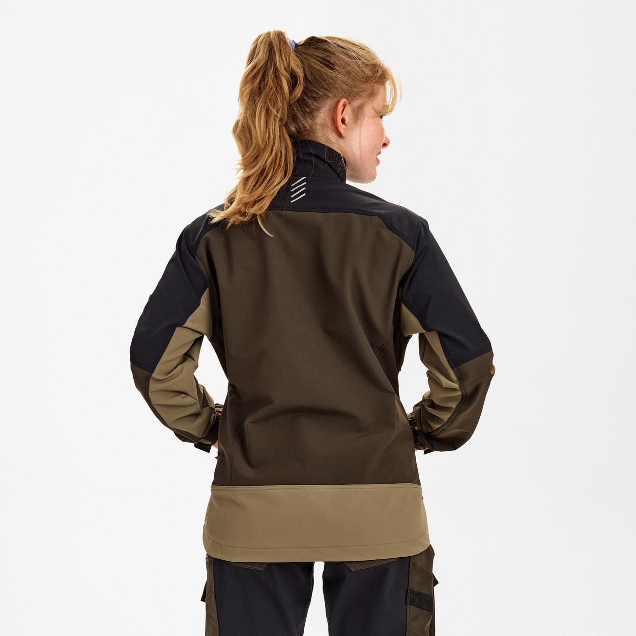 ENGEL Entire Damen Arbeitsjacke mit 4-Wege-Stretch in Forest Green/Schwarz, Größe XS