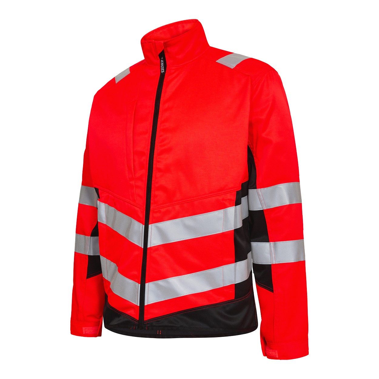 ENGEL Safety Light Arbeitsjacke in Rot/Schwarz, Größe XS